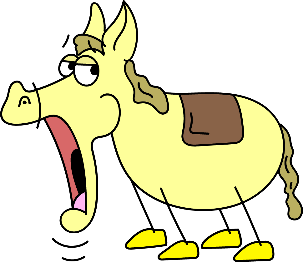 Clem, Tex's horse from the Tex and Clem comic strip