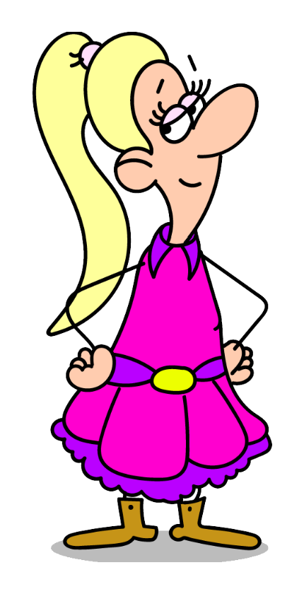 Daisy Belle, Tex's smart and beautiful cowgal from the Tex and Clem comic strip