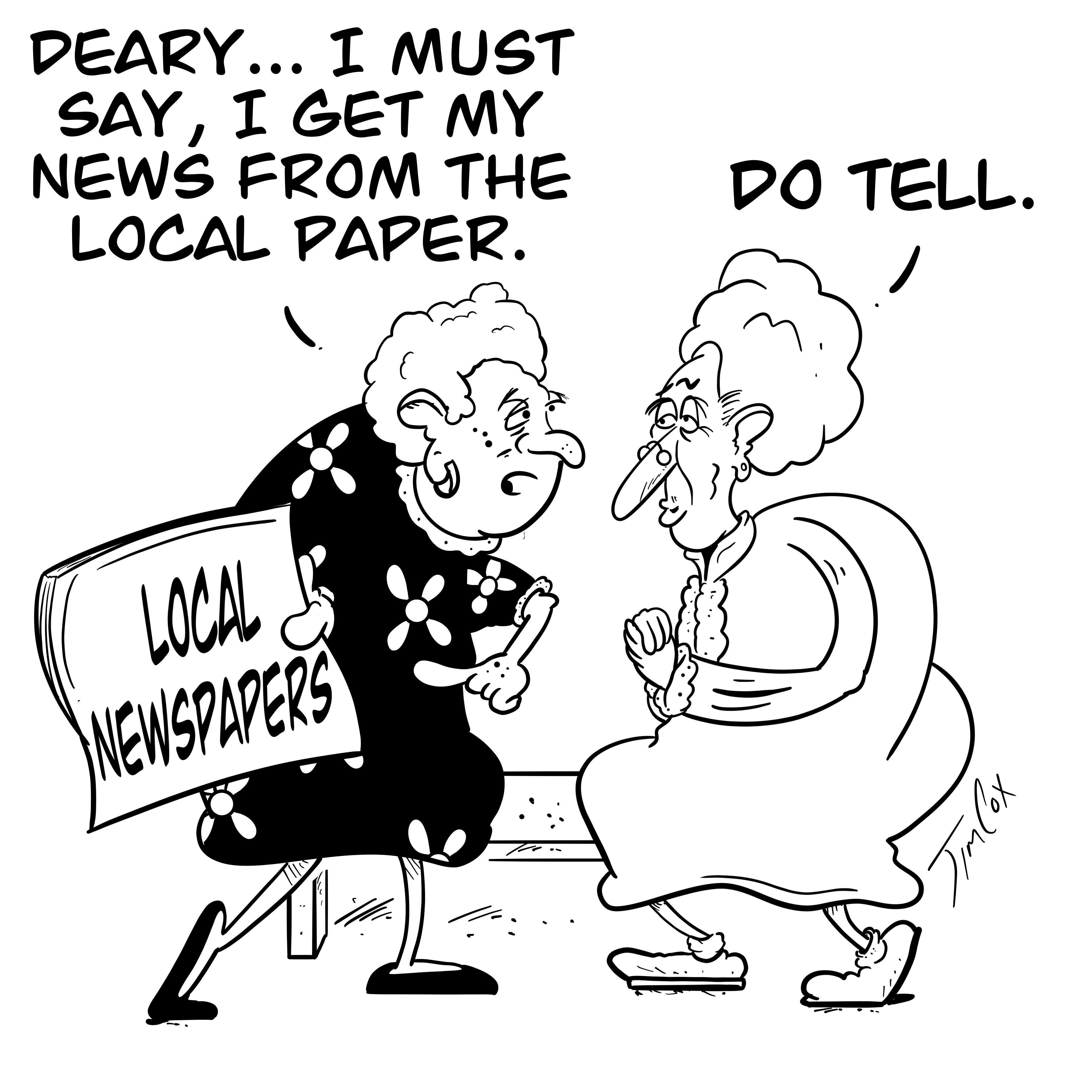 Editorial cartoon: Newspaper Week