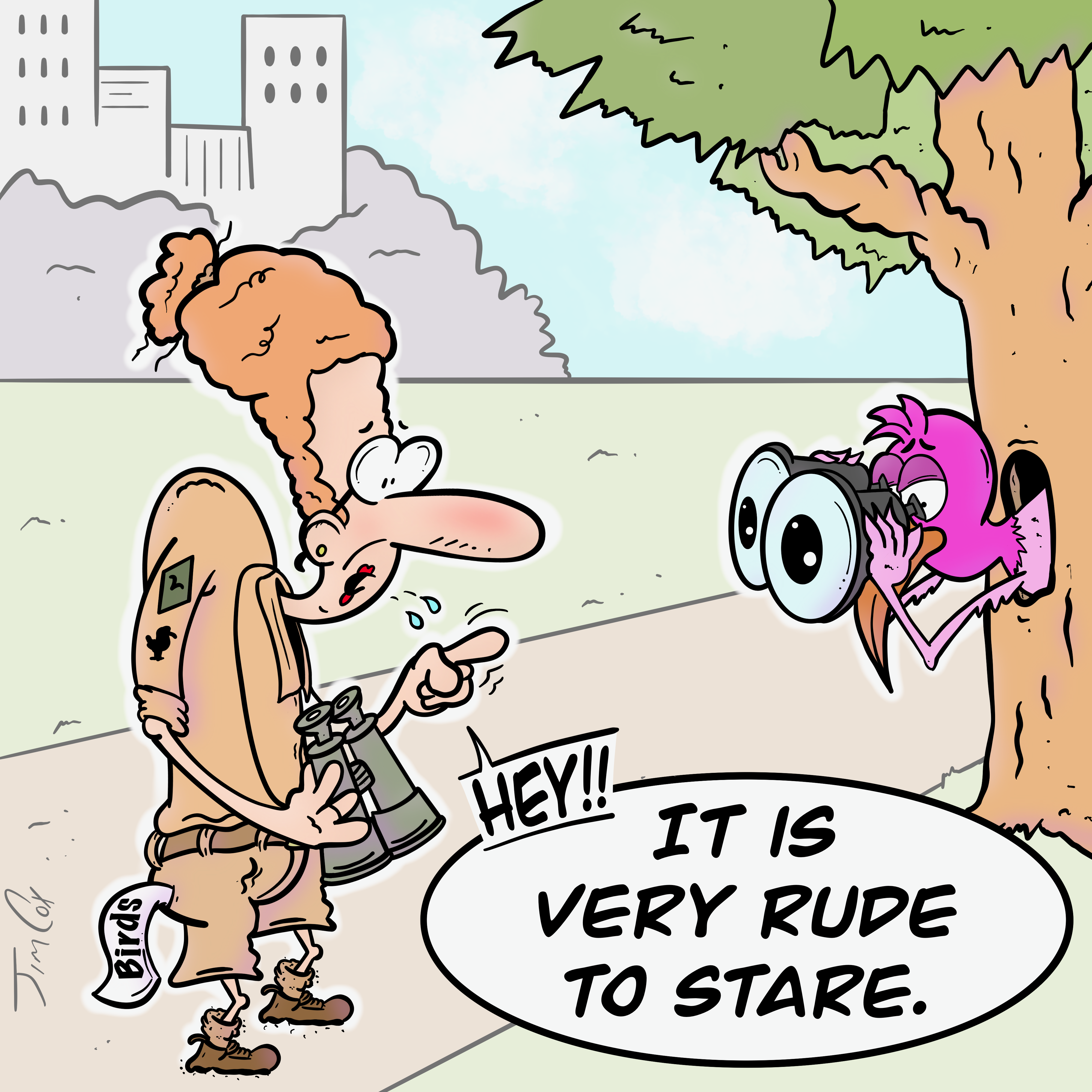 Gag cartoon: How Rude