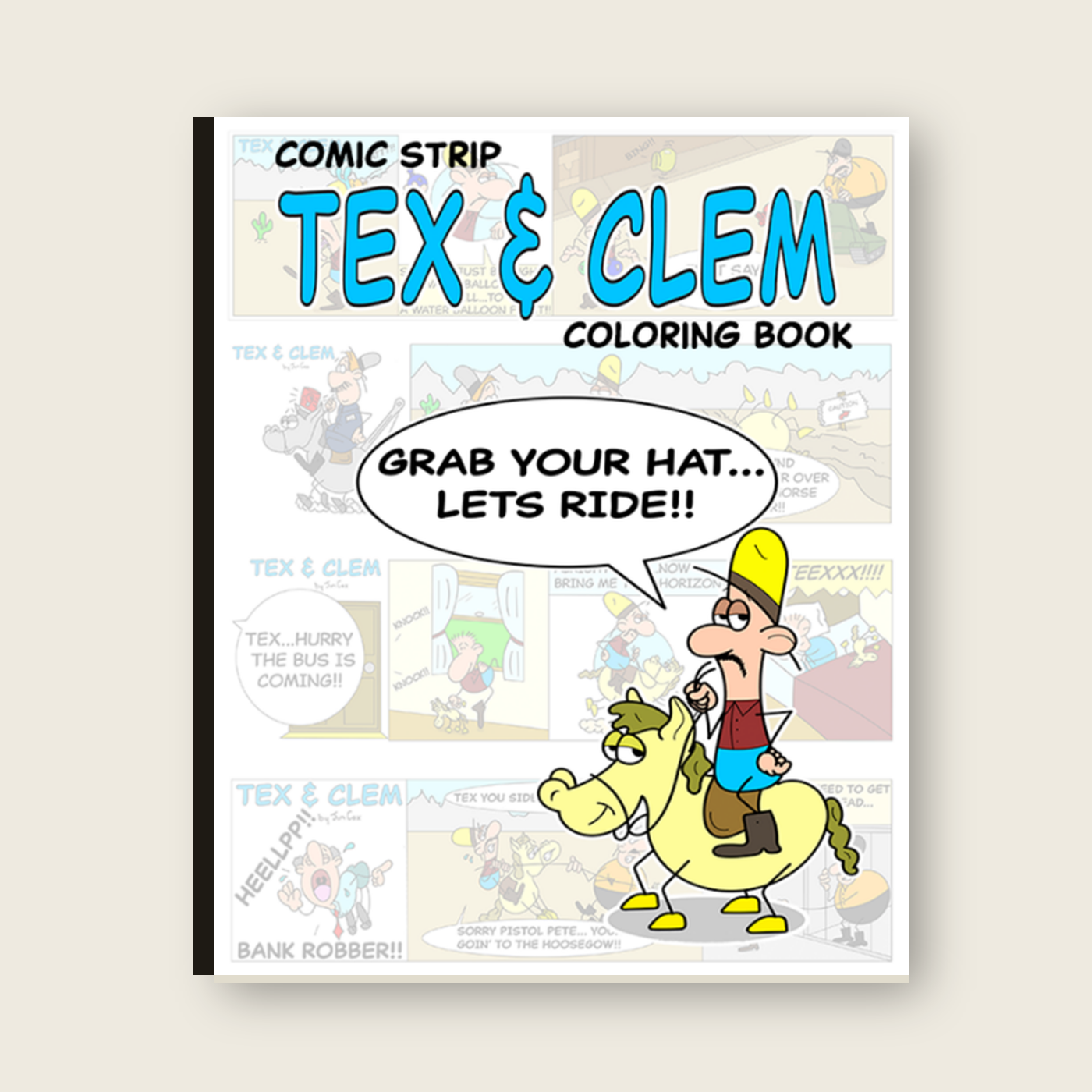 Tex and Clem Coloring Book cover