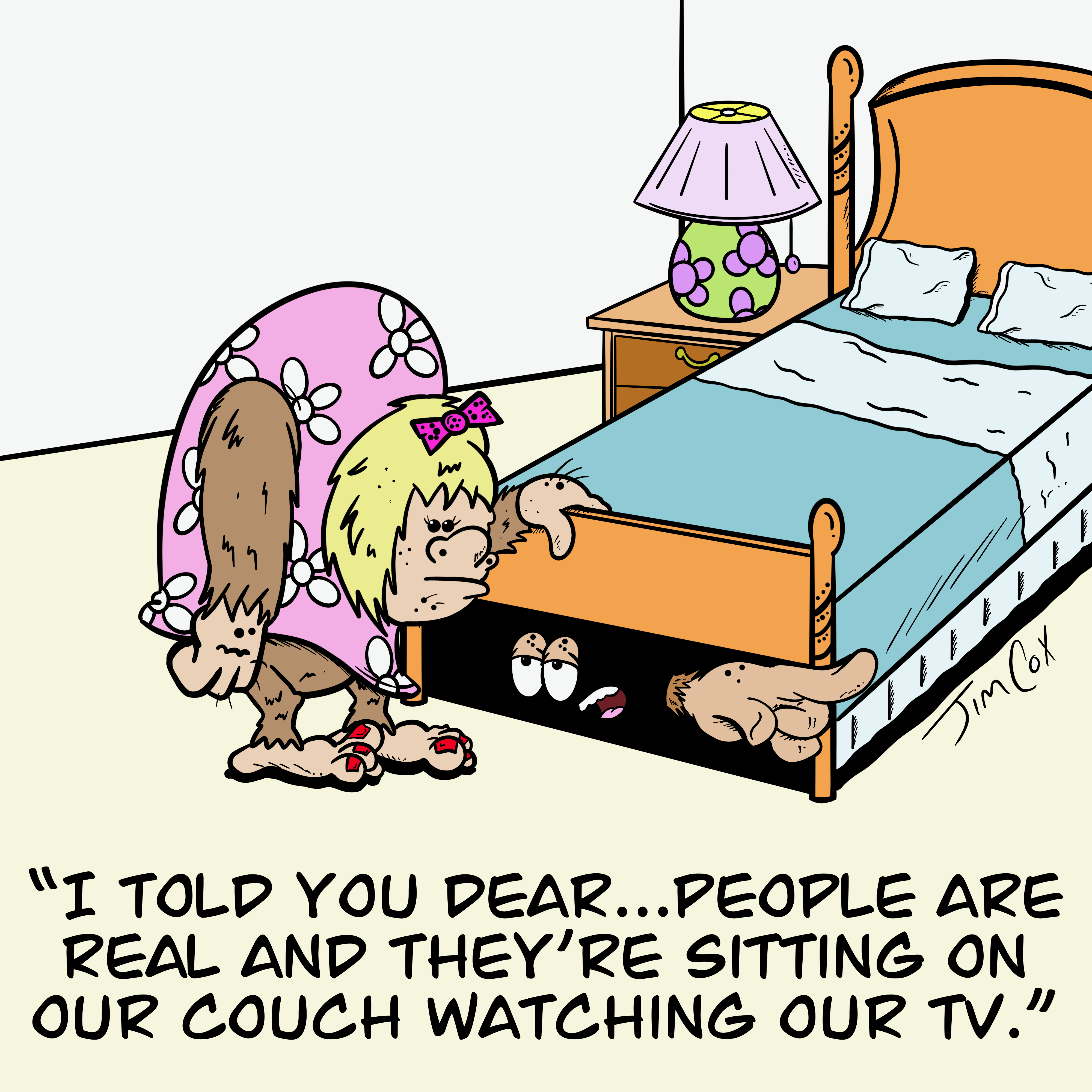 PanelStripLOL cartoon by Jim Cox: People Are Real