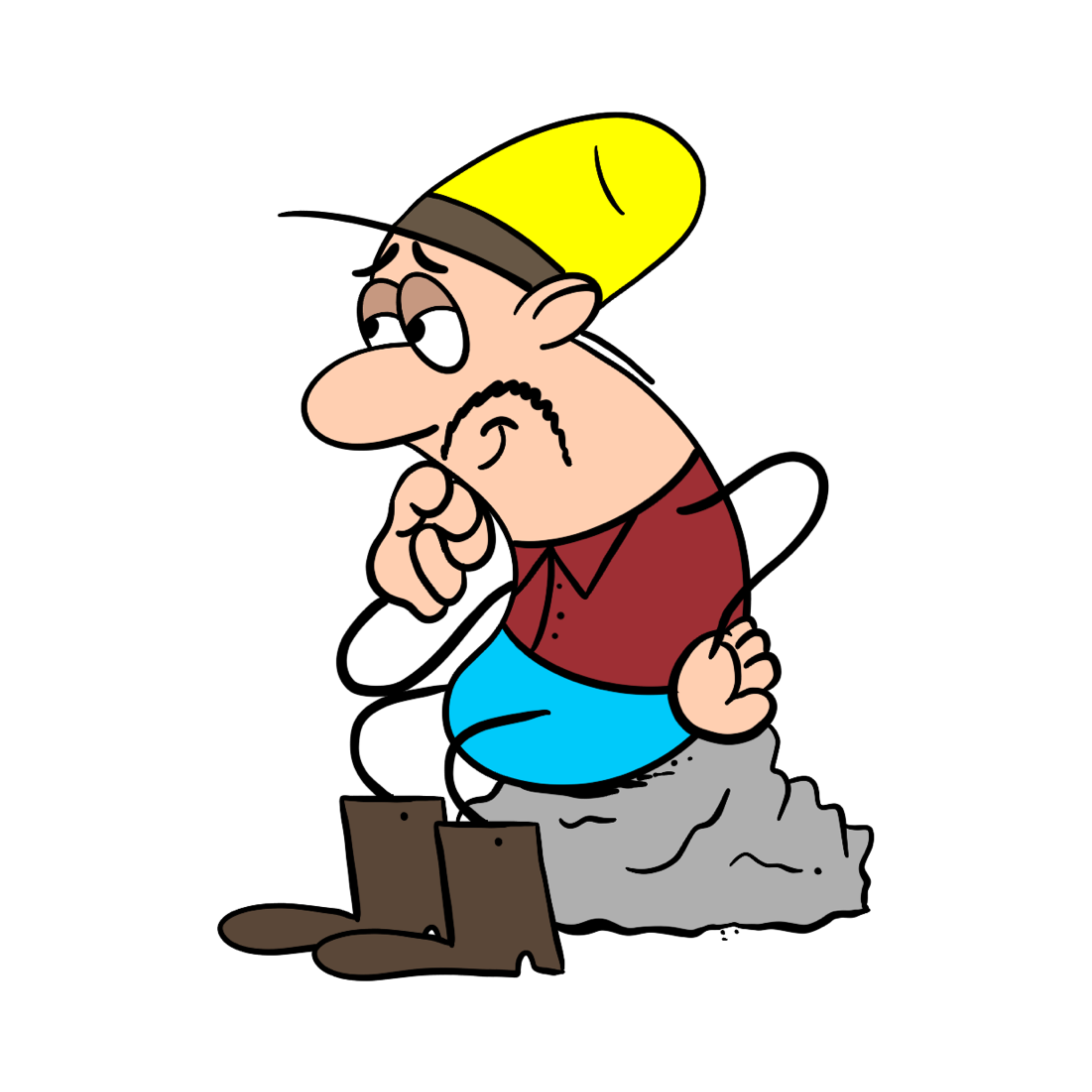 Tex, the cowboy character from the Tex and Clem comic strip